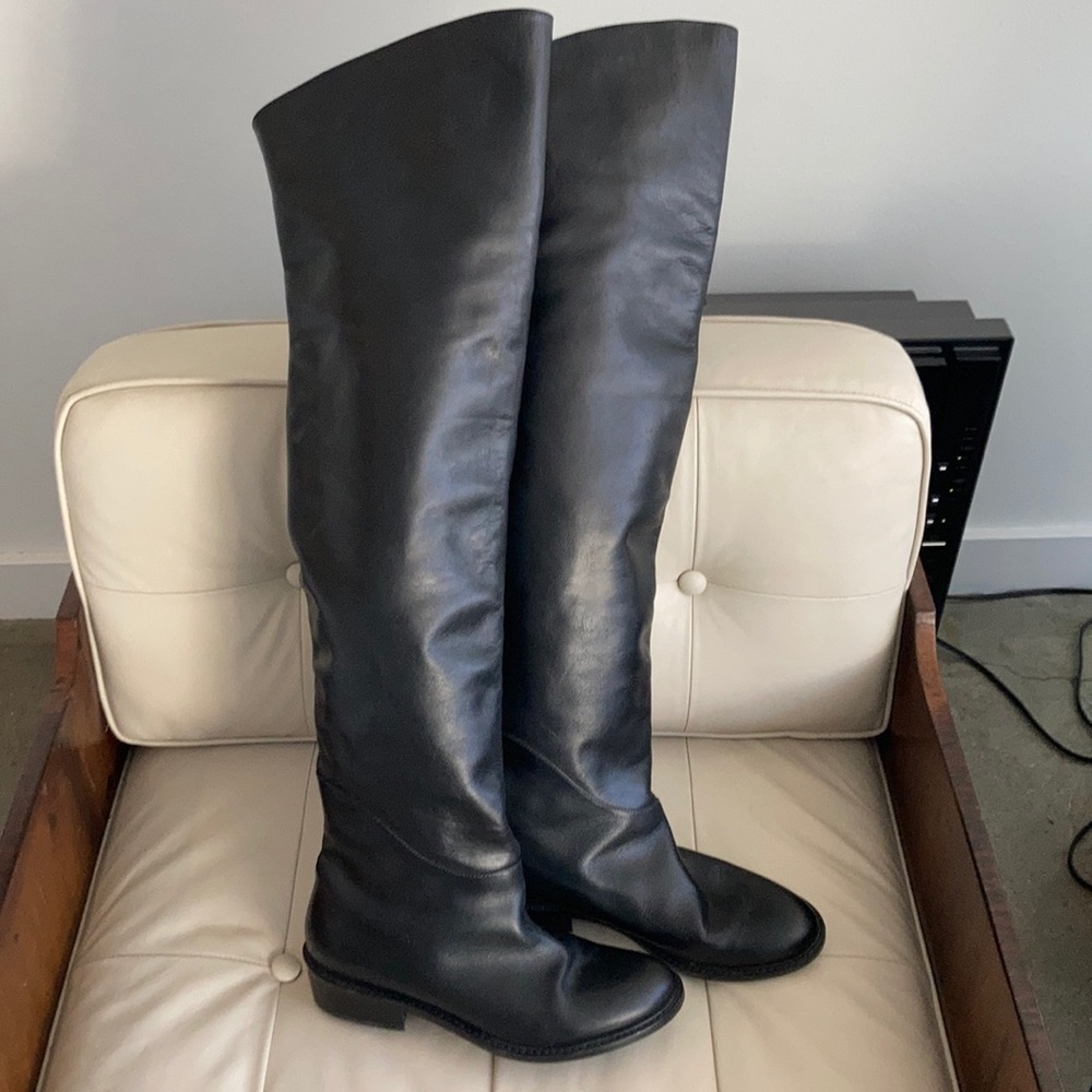 Gorgeous Custom made thigh high boots by Inga. 6.5